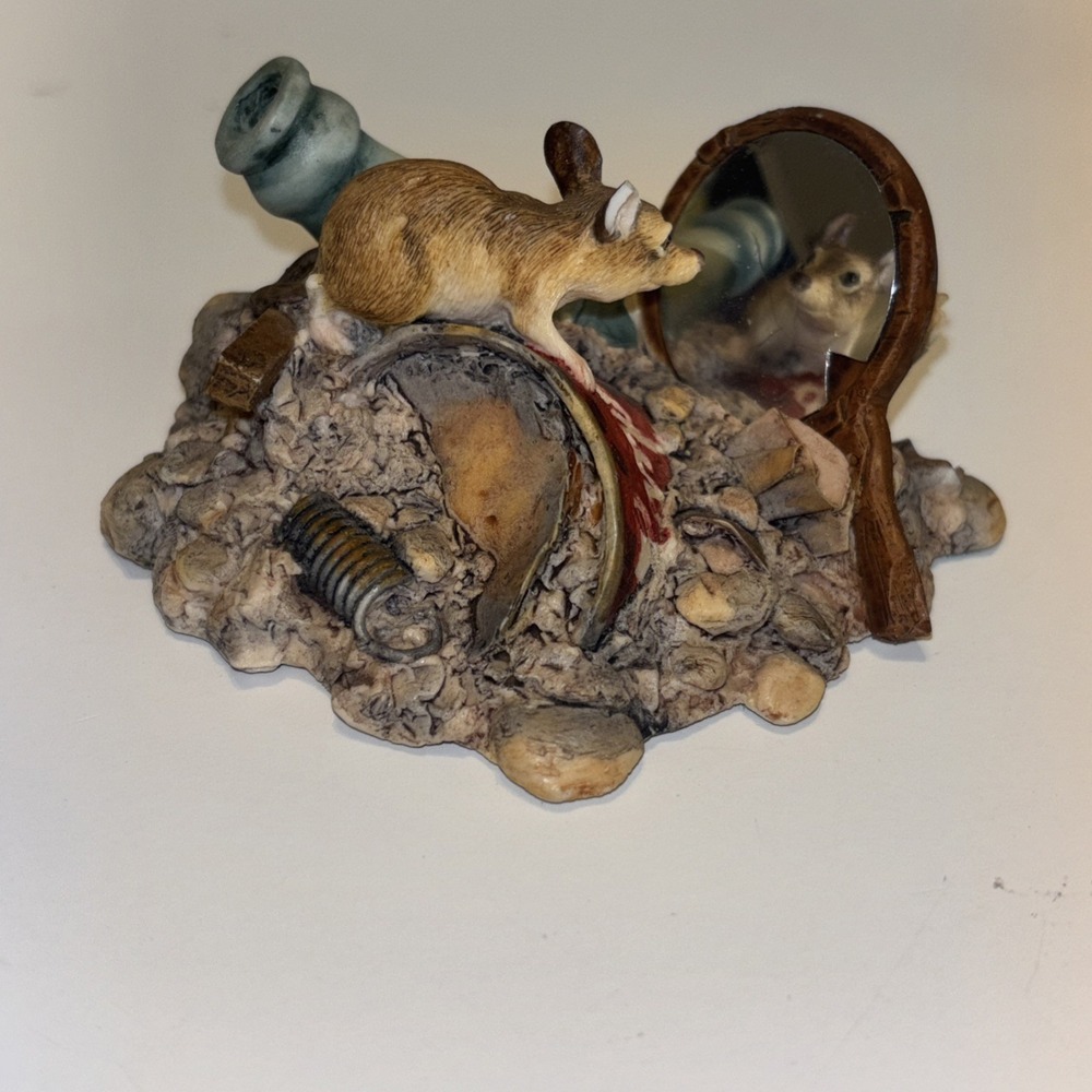 Lowell Davis "Love At First Sight" Signed Schmid Handmade 1984 Rat Sees Self!